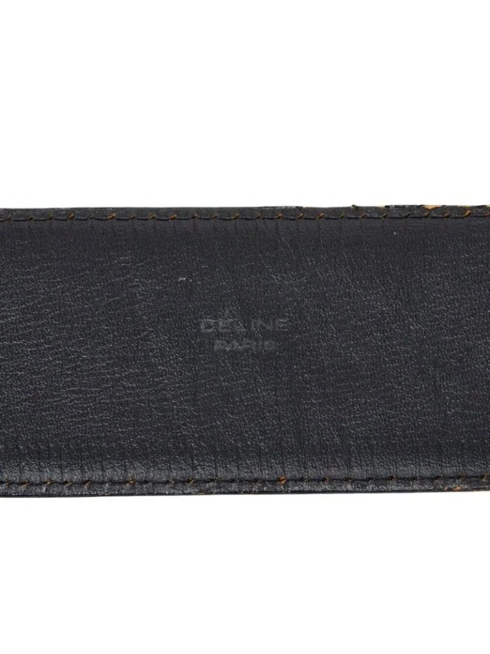 Celine Vintage Horse Carriage Belt 75 Black Leather - Picture 10 of 10